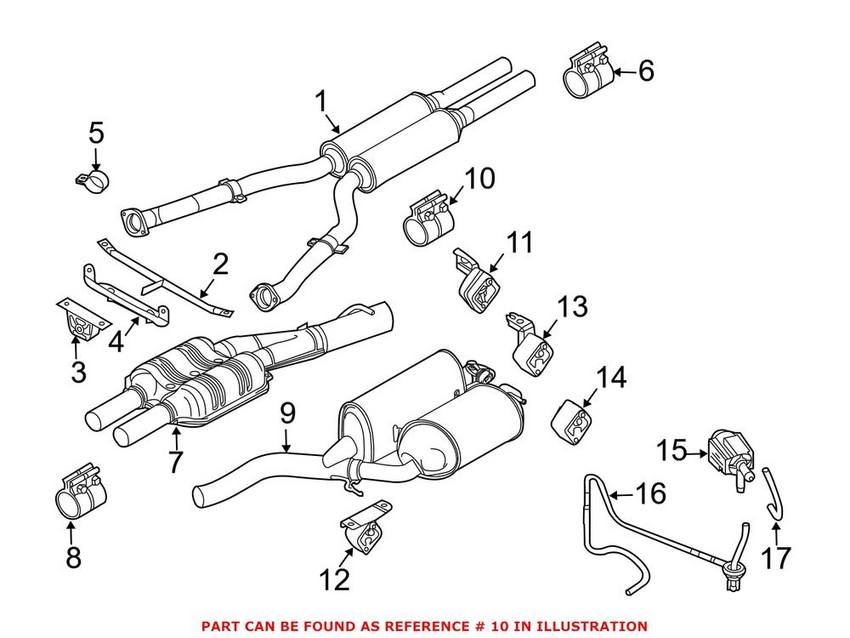 BMW Exhaust Clamp (85mm) 18307560782